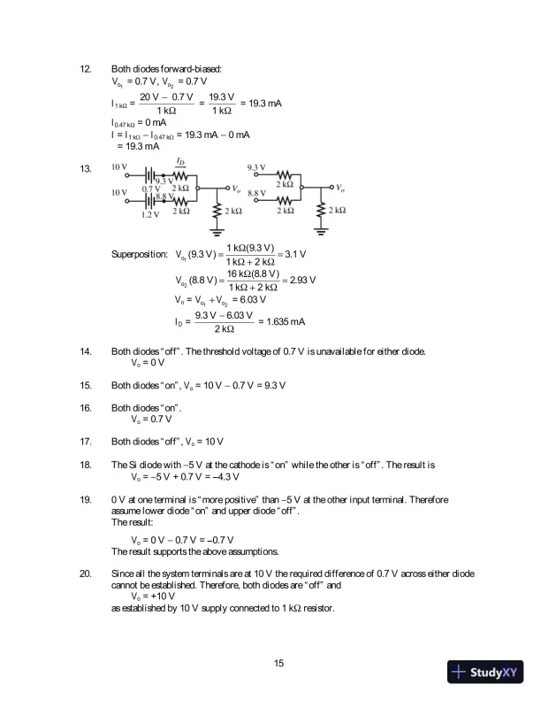 Solution Manual For Electronic Devices And Circuit Theory, 11th Edition - Page 16 preview image