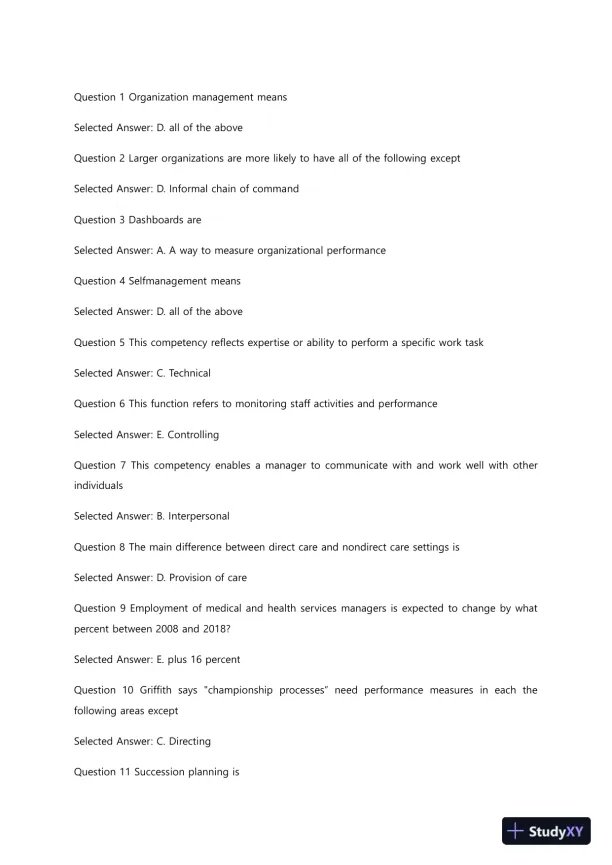 Liberty University BUSI 311 Quiz 1 Complete Solutions Correct Answers Key - Page 3 preview image