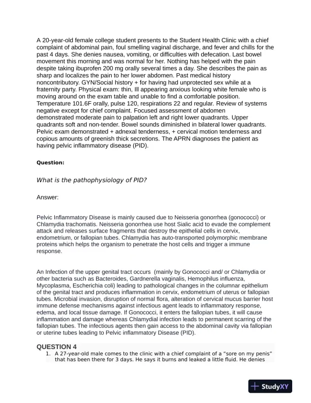 NURS6501 Pathophysiology Week 7 With Answers (21 Solved Questions) - Page 3 preview image