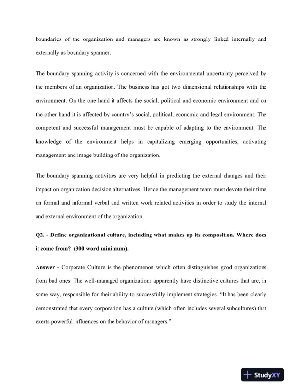 Organizational Structure, Culture, and Management Practices: A Comprehensive Overview - Page 3 preview image