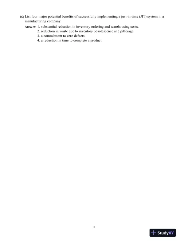 Introduction To Managerial Accounting, Fifth Canadian Edition Test Bank - Page 13 preview image