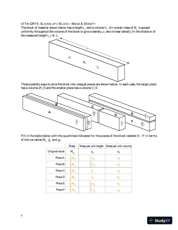 Solution Manual for Newtonian Tasks Inspired by Physics Education Research: nTIPERs, 1st Edition - Page 10 preview image