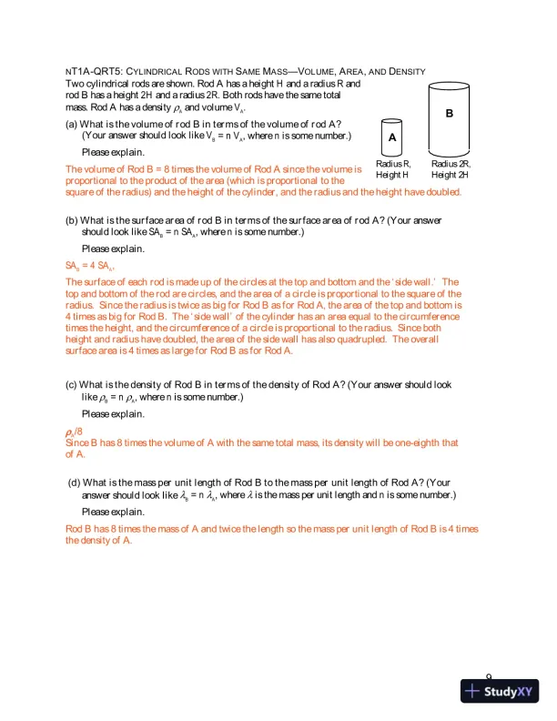 Solution Manual for Newtonian Tasks Inspired by Physics Education Research: nTIPERs, 1st Edition - Page 11 preview image