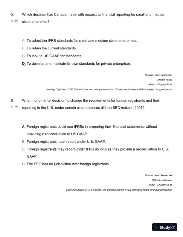 Modern Advanced Accounting In Canada, 7th Edition Test Bank - Page 19 preview image