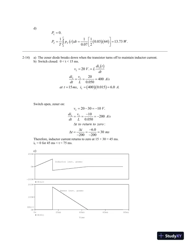 Power Electronics, 1st Edition Solution Manual - Page 12 preview image