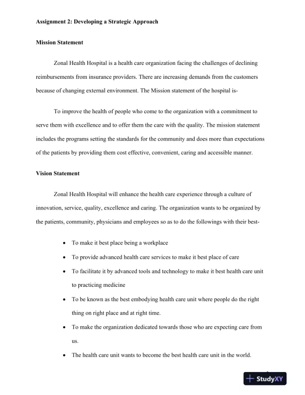 Assignment 2: Developing a Strategic Approach - Page 4 preview image