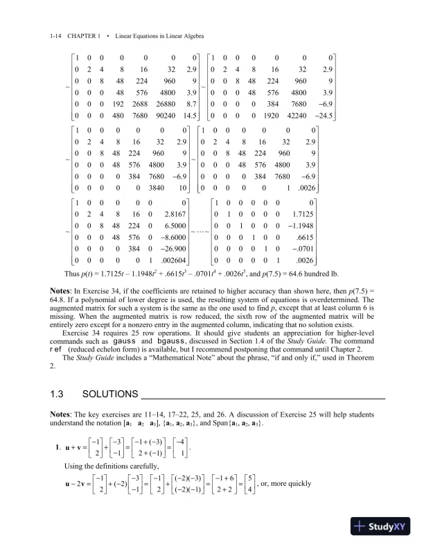 Solution Manual for Linear Algebra and Its Applications, 5th Edition - Page 16 preview image