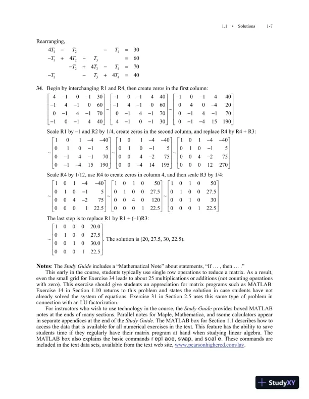 Solution Manual for Linear Algebra and Its Applications, 5th Edition - Page 9 preview image