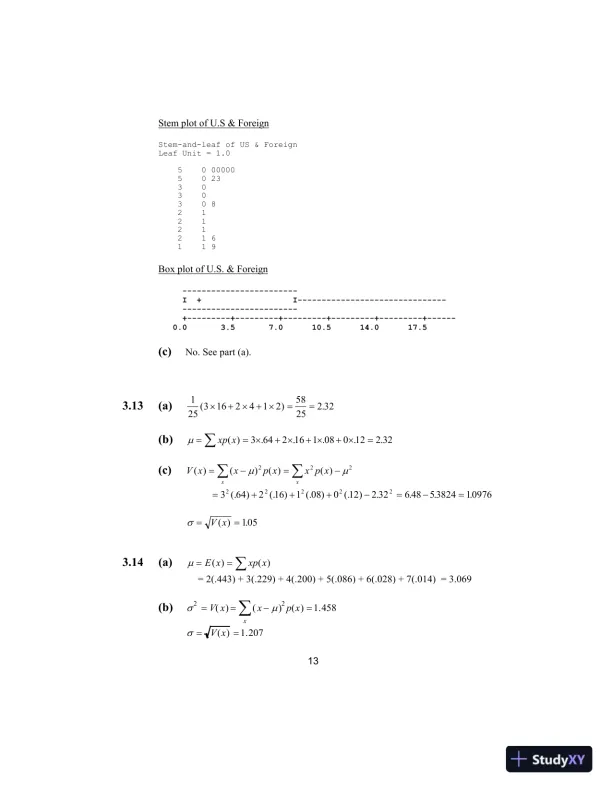 Solution Manual for Elementary Survey Sampling, 7th Edition - Page 14 preview image