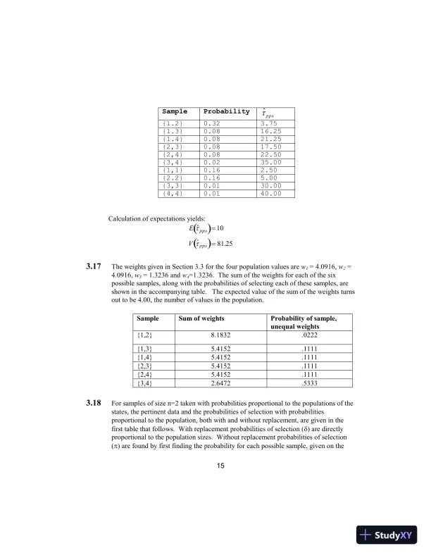 Solution Manual for Elementary Survey Sampling, 7th Edition - Page 16 preview image