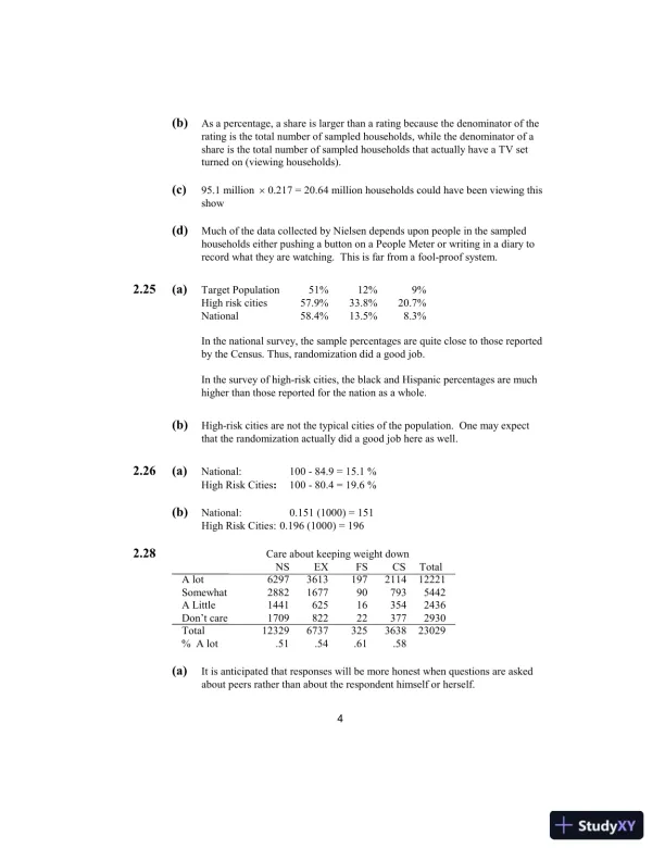 Solution Manual for Elementary Survey Sampling, 7th Edition - Page 5 preview image