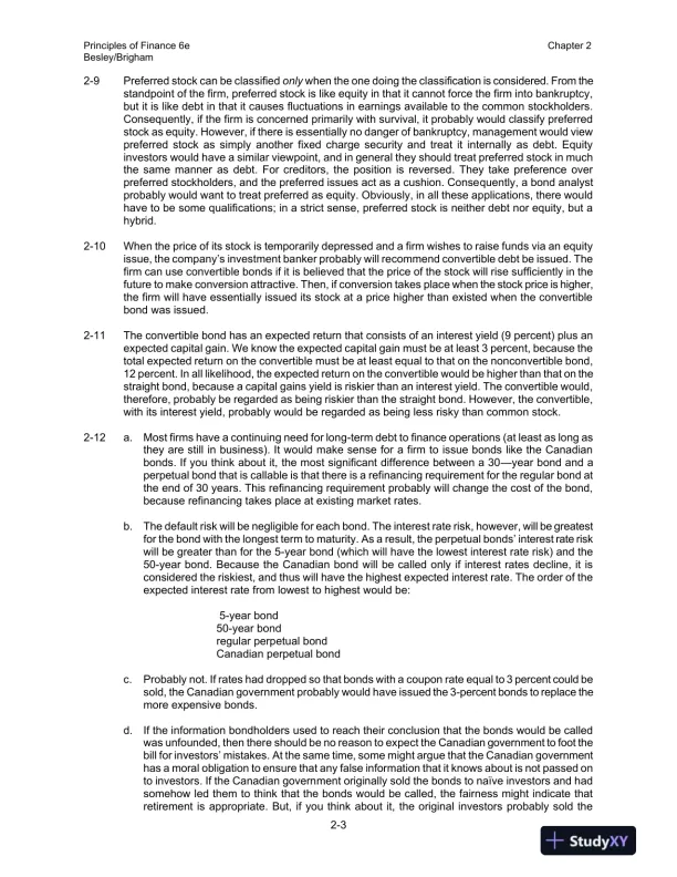 Solution Manual for Principles of Finance, 6th Edition - Page 9 preview image