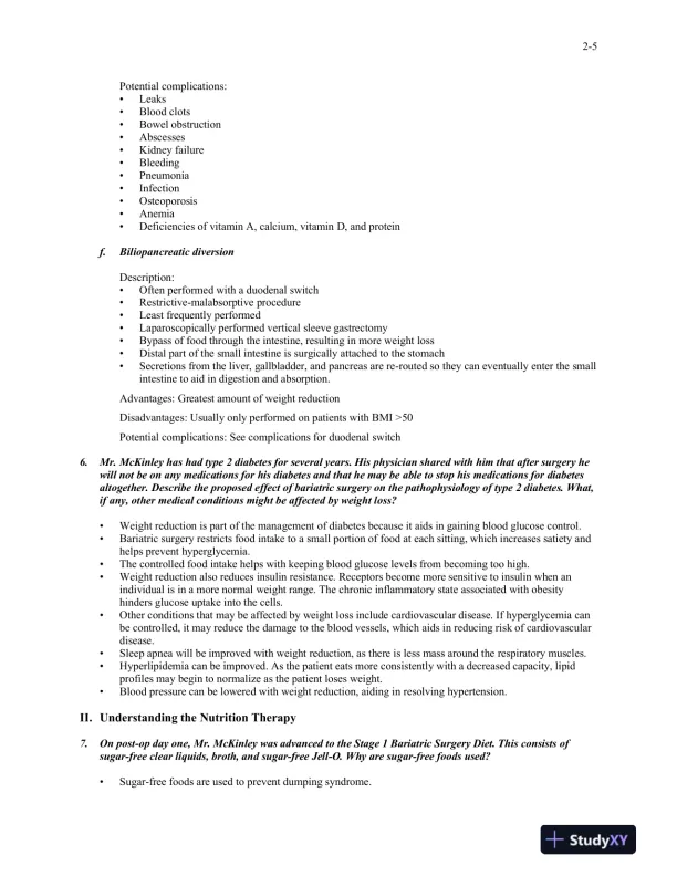 Solution Manual For Medical Nutrition Therapy: A Case Study Approach, 4th Edition - Page 14 preview image