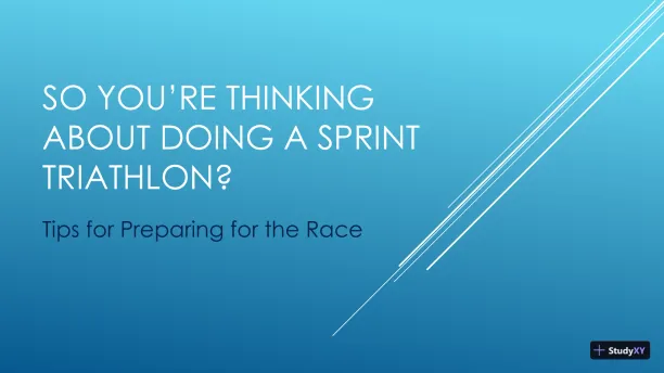 So You�Re Thinking About Doing a Sprint Triathlon? - Page 1 preview image
