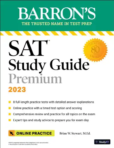 SAT Study Guide Premium, 2023: 8 Practice Tests + Comprehensive Review + Online Practice (2022) - Page 1 preview image