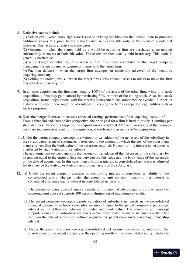 Solution Manual For Advanced Accounting, 3rd Edition(2002 Fasb Update) - Page 3 preview image