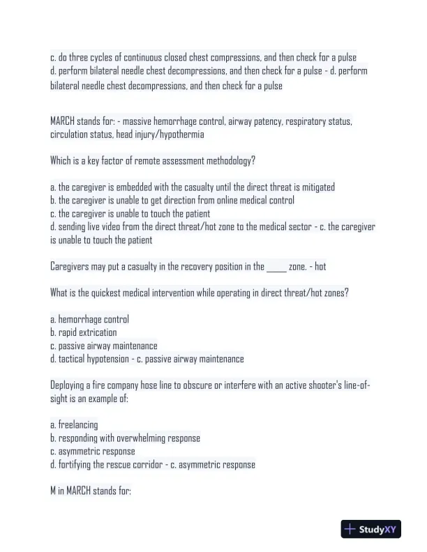 2024 TCC Comprehensive Practice Exam With Answers (67 Solved Questions) - Page 3 preview image