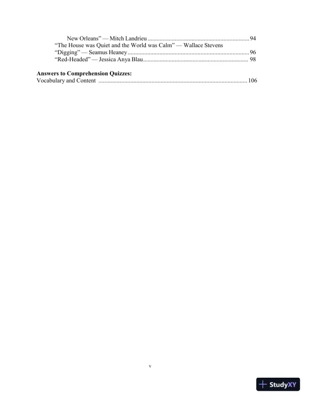 Solution Manual for Prose Reader: Essays for Thinking, Reading and Writing, 12th Edition - Page 5 preview image