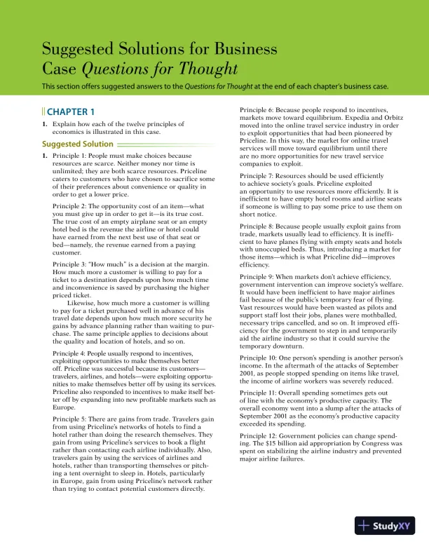 Solution Manual for Macroeconomics, 5th Edition - Page 1 preview image