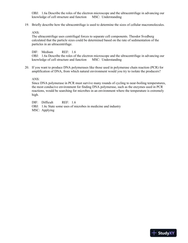 Microbiology: An Evolving Science Fourth Edition Test Bank - Page 16 preview image