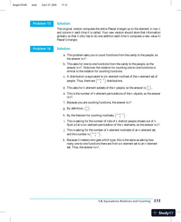Solution Manual for Discrete Mathematics for Computer Scientists, 1st Edition - Page 16 preview image