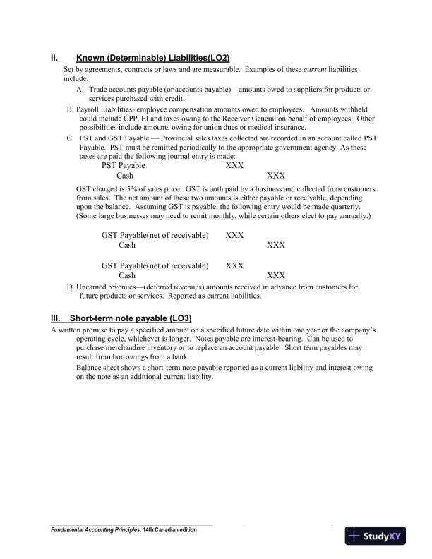 Fundamental Accounting Principles, Volume 2, 14th Canadian Edition Lecture Notes - Page 14 preview image