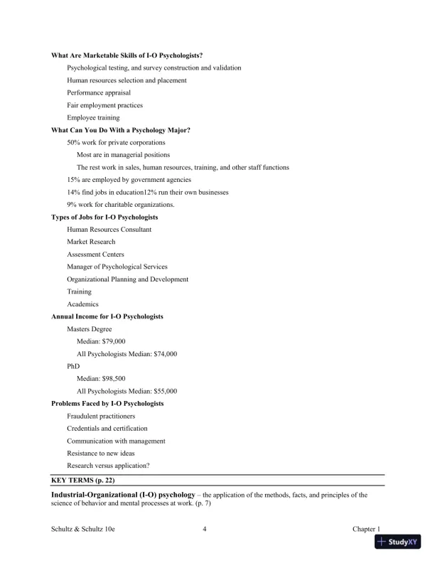Test Bank For Psychology and Work Today, 10th Edition - Page 8 preview image