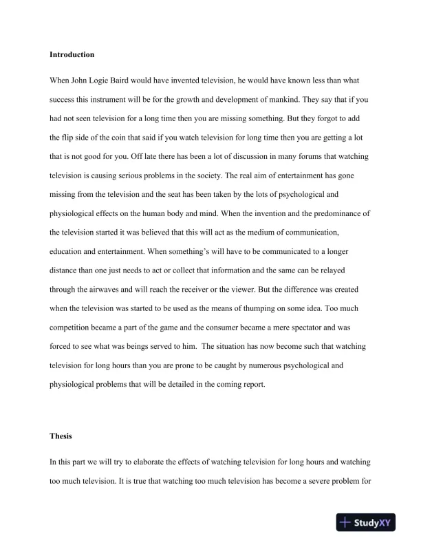 TELEVISION VIEWING - Page 3 preview image