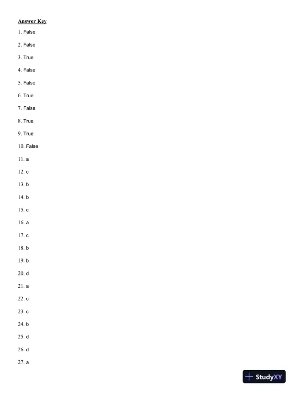 Management of Occupational Health and Safety 7th Edition Test Bank - Page 8 preview image
