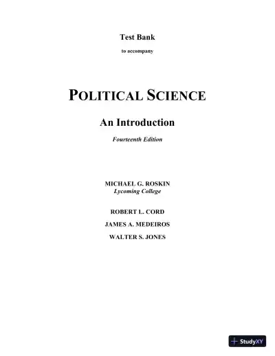 Test Bank for Revel for Political Science: An Introduction , 14th Edition - Page 1 preview image