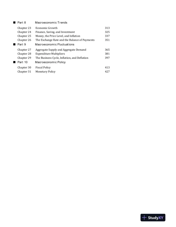 Solution Manual for Economics, 13th Edition - Page 3 preview image