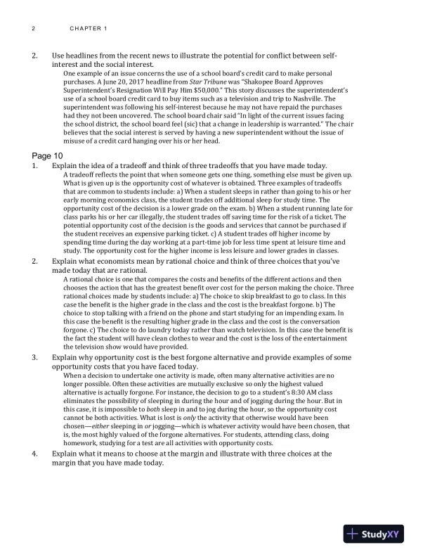 Solution Manual for Economics, 13th Edition - Page 5 preview image