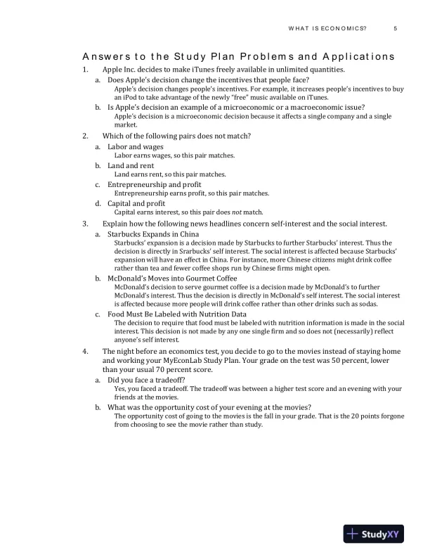 Solution Manual for Economics, 13th Edition - Page 8 preview image