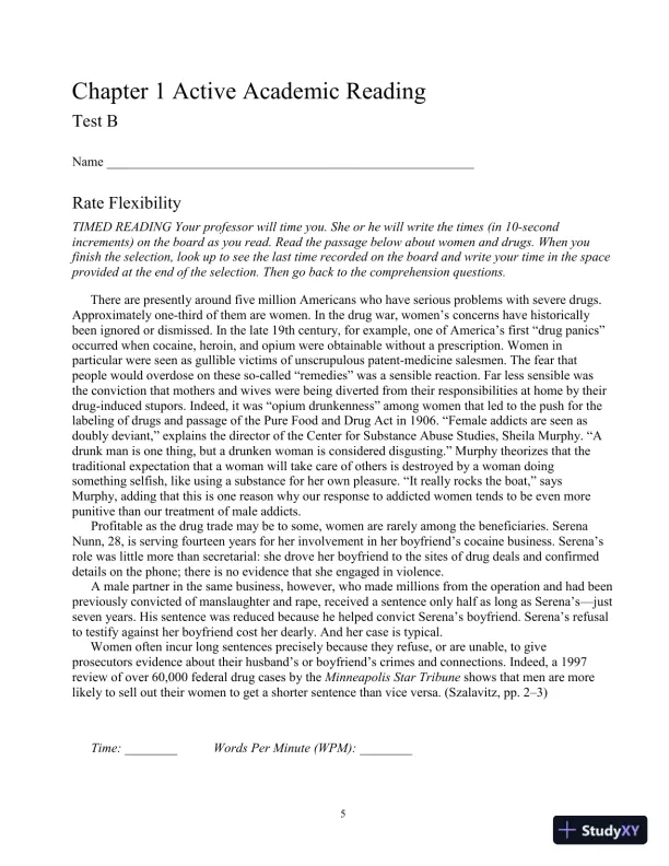 Test Bank for Bridging The Gap: College Reading, 13th Edition - Page 10 preview image