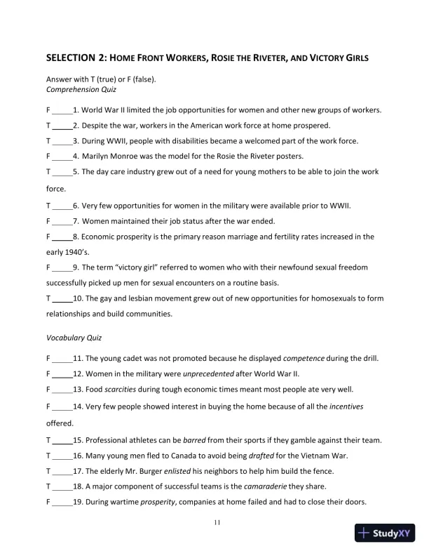 Test Bank for Bridging The Gap: College Reading, 13th Edition - Page 16 preview image
