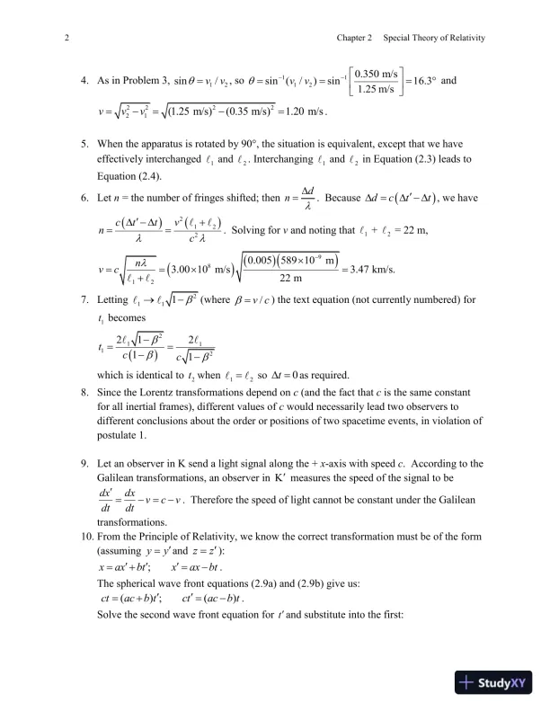 Solution Manual for Modern Physics for Scientists and Engineers, 4th Edition - Page 4 preview image