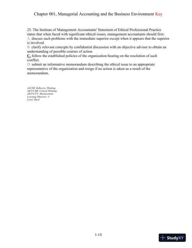 Test Bank For Managerial Accounting, 13th Edition - Page 15 preview image
