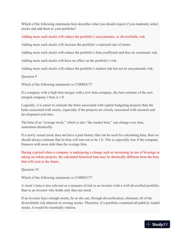 FIN 534 Week 5 Quiz 4 - Page 5 preview image