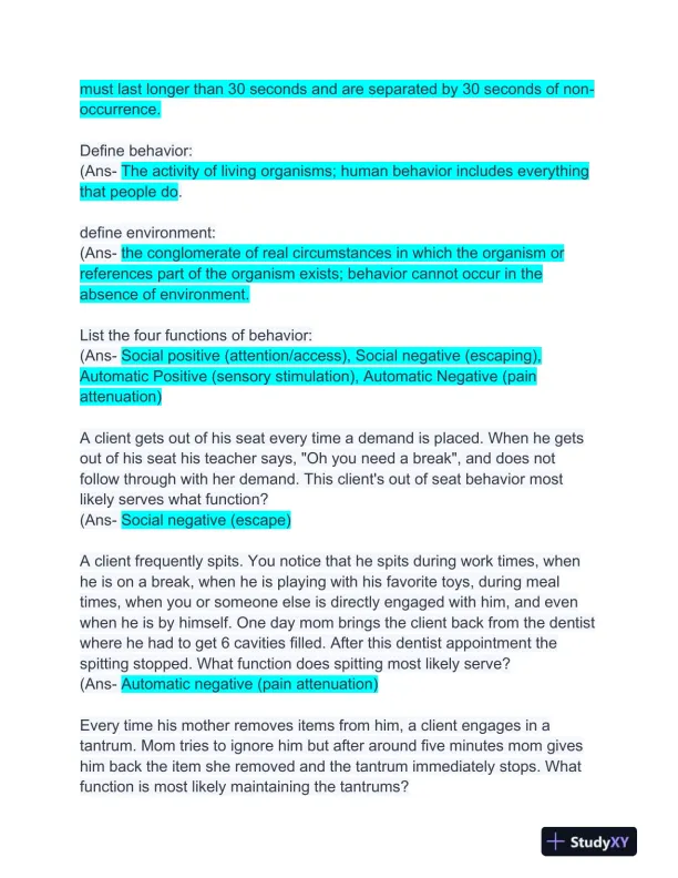 Pearson Marketing RBT Exam With Answers (149 Solved Questions) - Page 4 preview image
