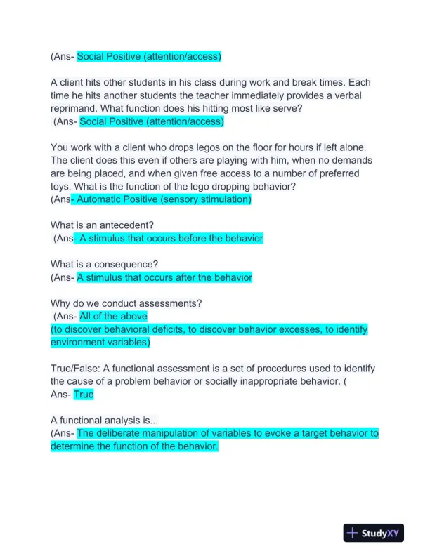 Pearson Marketing RBT Exam With Answers (149 Solved Questions) - Page 5 preview image