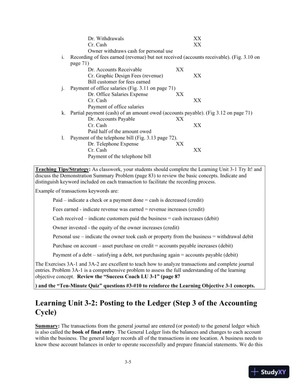 Class Notes for College Accounting: A Practical Approach, 14th Edition - Page 26 preview image