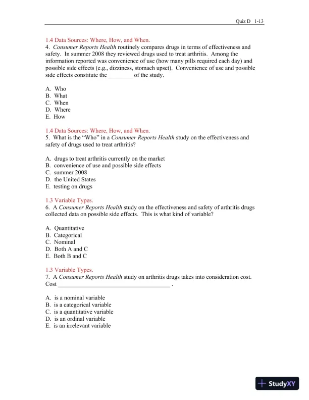 Test Bank for Business Statistics, 4th Edition - Page 14 preview image