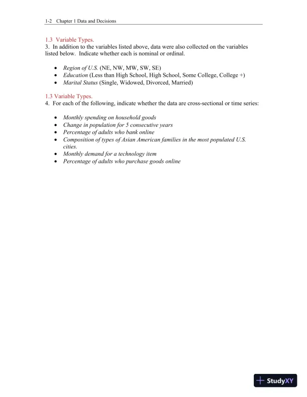 Test Bank for Business Statistics, 4th Edition - Page 3 preview image