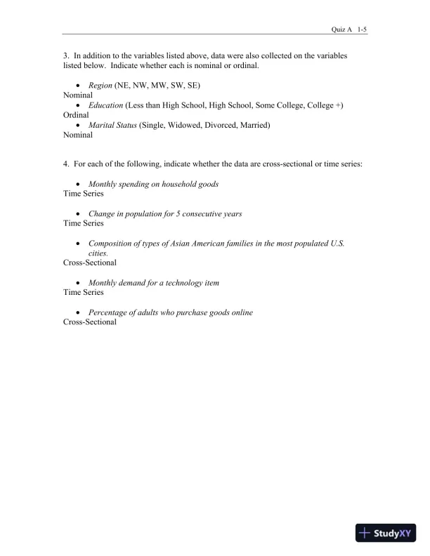 Test Bank for Business Statistics, 4th Edition - Page 6 preview image
