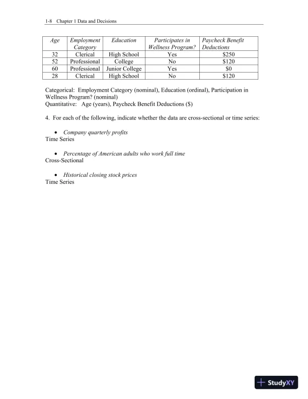 Test Bank for Business Statistics, 4th Edition - Page 9 preview image