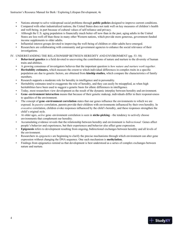 Exploring Lifespan Development, 4th Edition Class Notes - Page 18 preview image