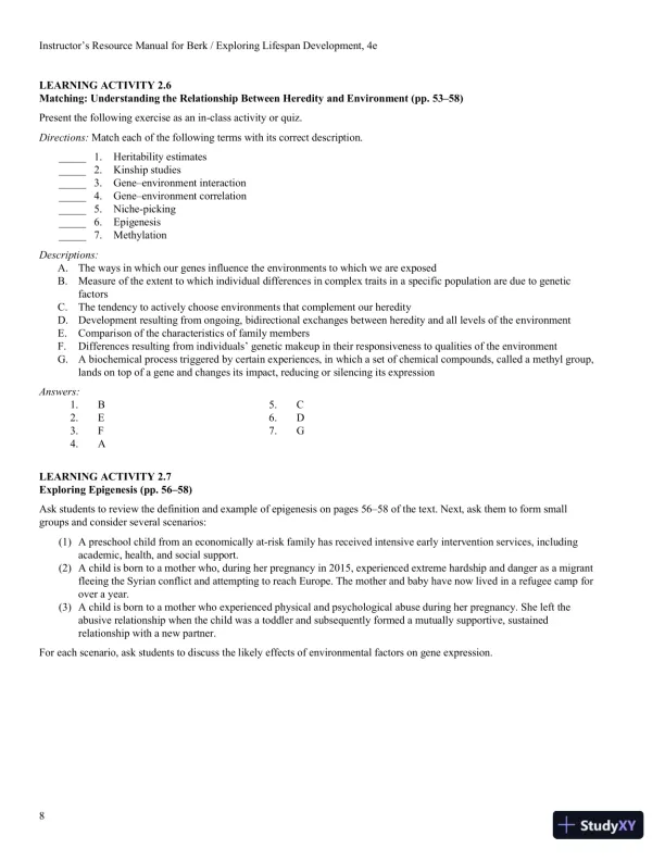 Exploring Lifespan Development, 4th Edition Class Notes - Page 22 preview image
