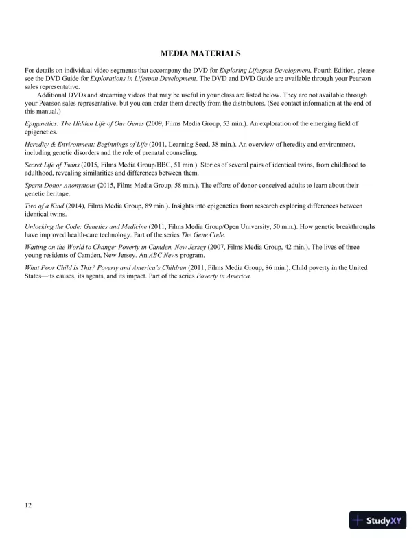 Exploring Lifespan Development, 4th Edition Class Notes - Page 26 preview image