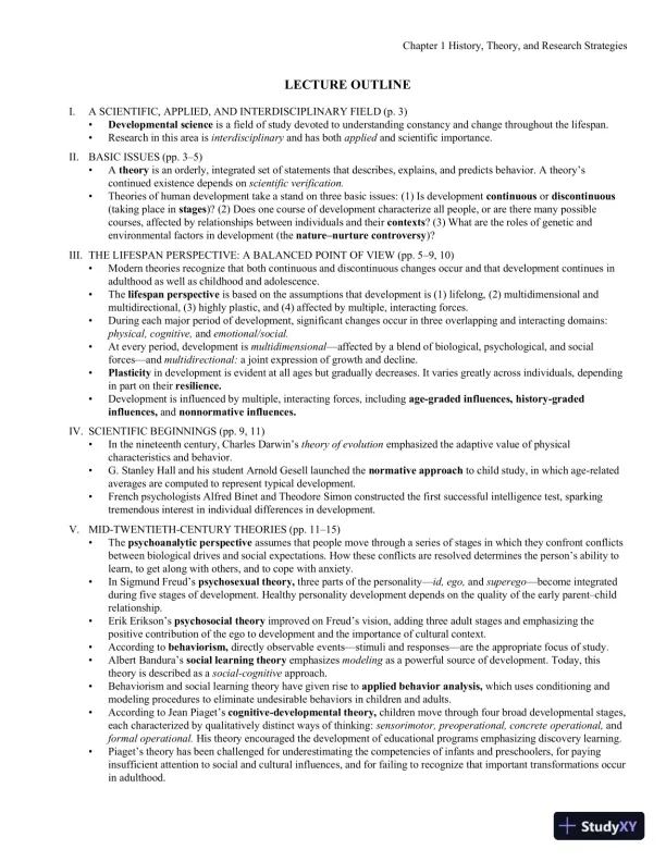 Exploring Lifespan Development, 4th Edition Class Notes - Page 4 preview image