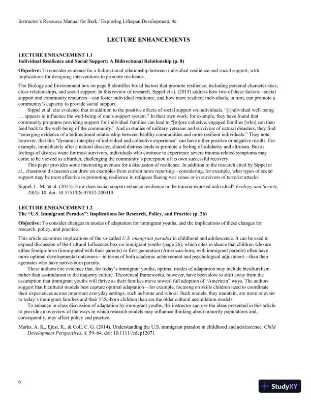 Exploring Lifespan Development, 4th Edition Class Notes - Page 7 preview image
